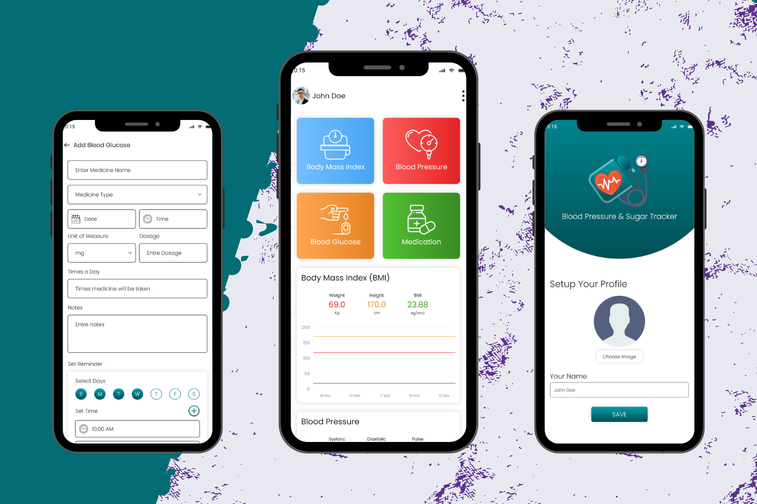 Blood Pressure & Sugar Tracker – Health Monitoring App