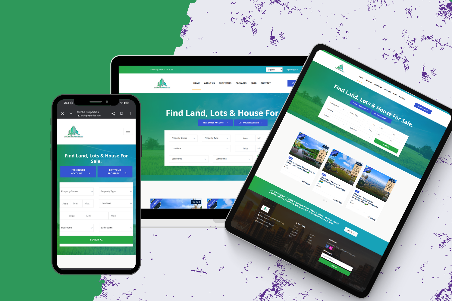 Sitcha Properties – Custom SaaS Real Estate Platform