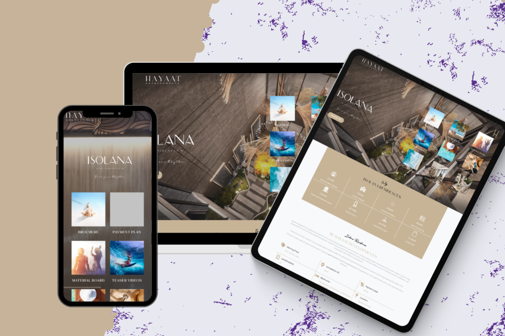 Isolana Residences – Luxury Waterfront Real Estate Website, Dubai Islands